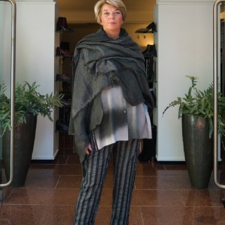 Annette Gortz blouse pantalon shawl Natan schoenen Najaar herfst winter 2019-2020 hb mode