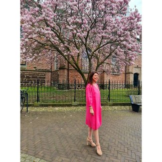 FFC jurk linnen roze voorjaar zomer lente 2024_1