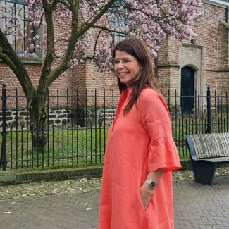 FFC jurk oranje linnen voorjaar lente zomer 2024_3