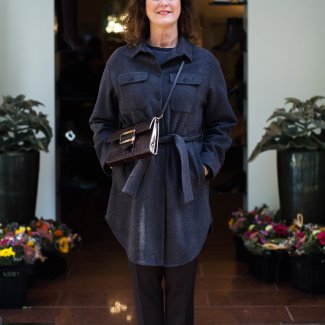 Fabiana Filippi blazer, shirt en pantalon natan tas Herfst winter 2020 2021 mix match