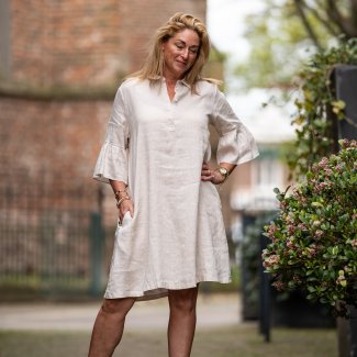 FFC jurk lange mouw creme voorjaar lente zomer 2024_4