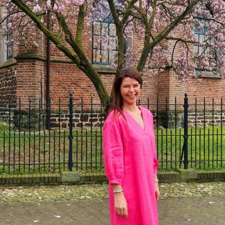 FFC jurk linnen roze voorjaar zomer lente 2024_2