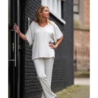 Le Tricot Perugia outfit trui pantalon licht voorjaar lente zomer 2024_3