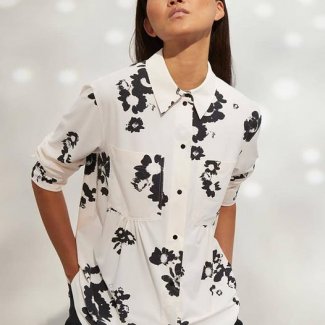Marc Cain blouse wit gebloemd zomer 2022_2