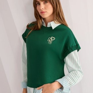 Marc Cain outfit groen trui blouse zomer 2026 HB MODE