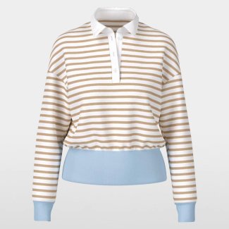 Marc Cain Sports trui wit beige streep zomer 2026 HB MODE_1