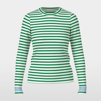 Marc Cain wit groen streep trui lange mouw zomer 2026 HB MODE