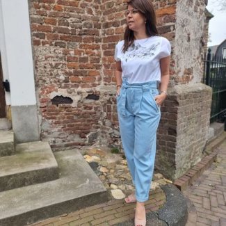 marc cain witte blouse print jeans zomer 2022-min