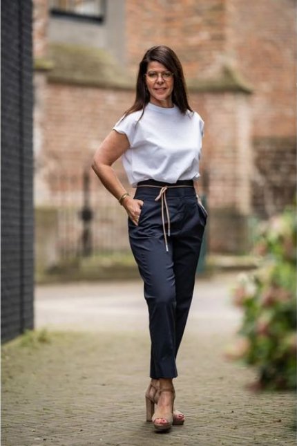 Peserico casual blouse pantalon zomer 2024