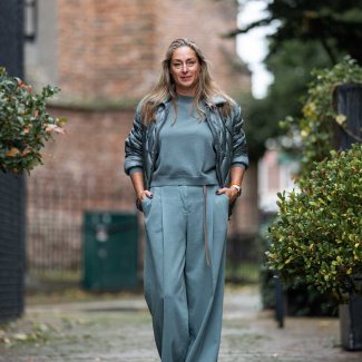 Peserico-pullover-jack-broek-zeegroen-2