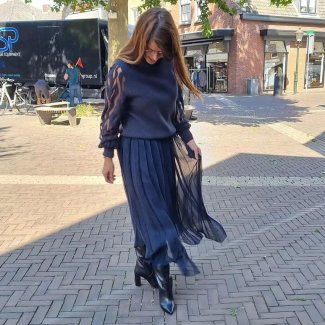 peserico trui brei rok blauw winter 2022
