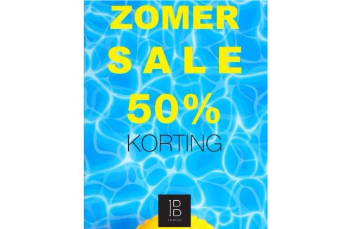 sale alles 50% korting zomercollectie